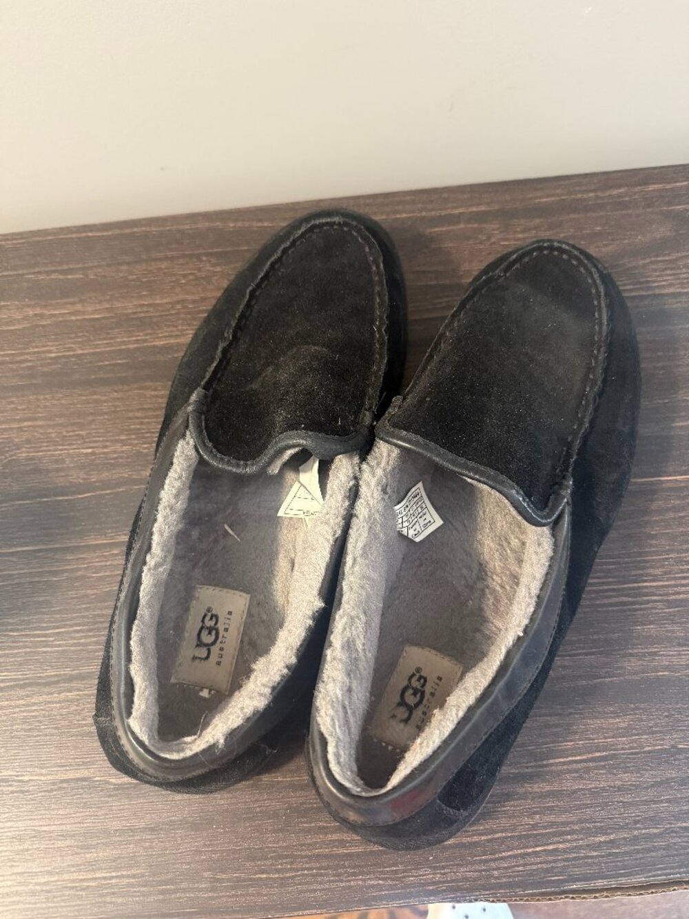 Black Ugg Men Ascot Loafers - 11